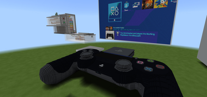 Превью для «КАРТА: Рабочая PlayStation 4 в Minecraft Bedrock Edition»