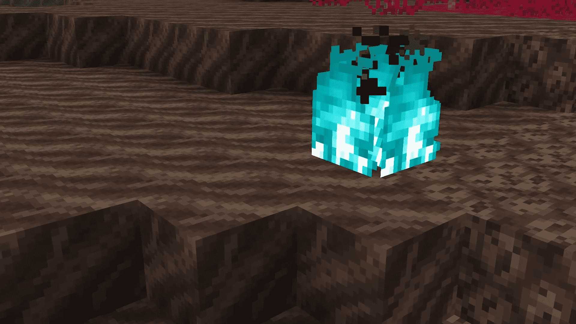 Синий огонь в Minecraft PE 1.16