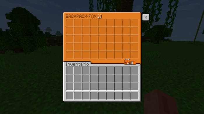 Оранжевый интерфейс в Майнкрафт ПЕ (Бедрок)